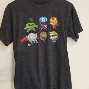 Marvel Black Short Sleeve Graphic Tee